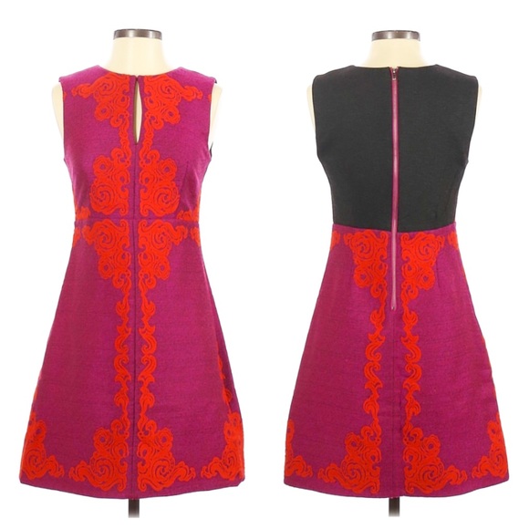 Diane Von Furstenberg Dresses & Skirts - Diane von Furstenberg purple & red mini dress, 4